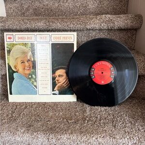 Columbia Black Vinyl Record with Red Label